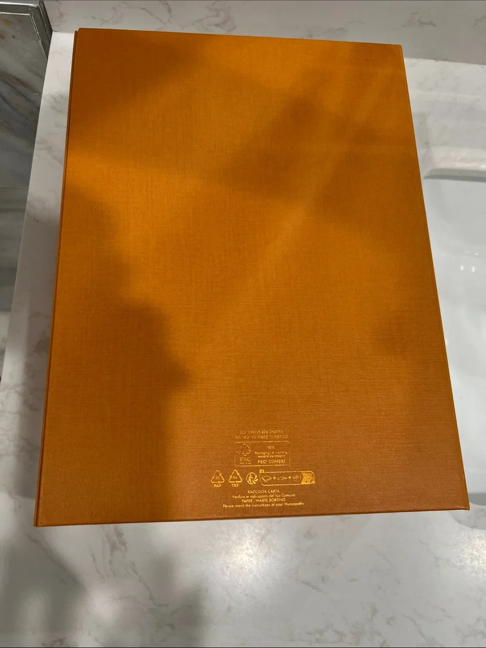 Louis Vuitton Orange Box with Black Logo